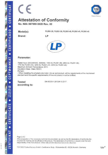CE Attestation of Conformity (2)